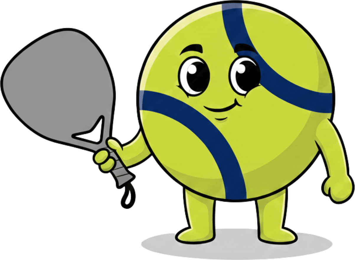 Ree Padel Mascot ready to play